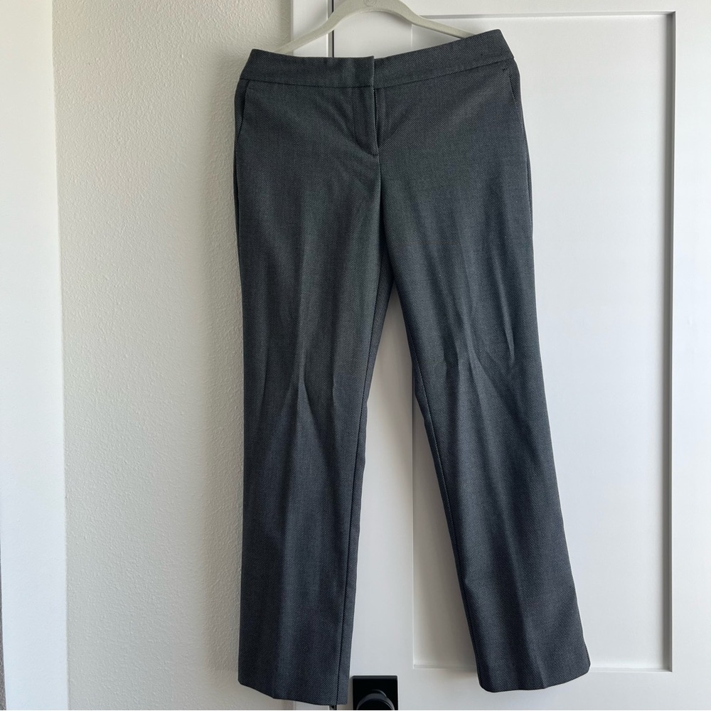 Ann Taylor Black and White Patterned Trousers